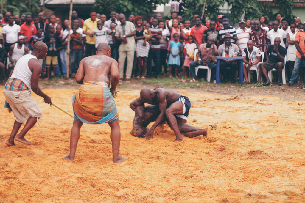 Wrestlers, Ete Wrestling Festival, Omagwa