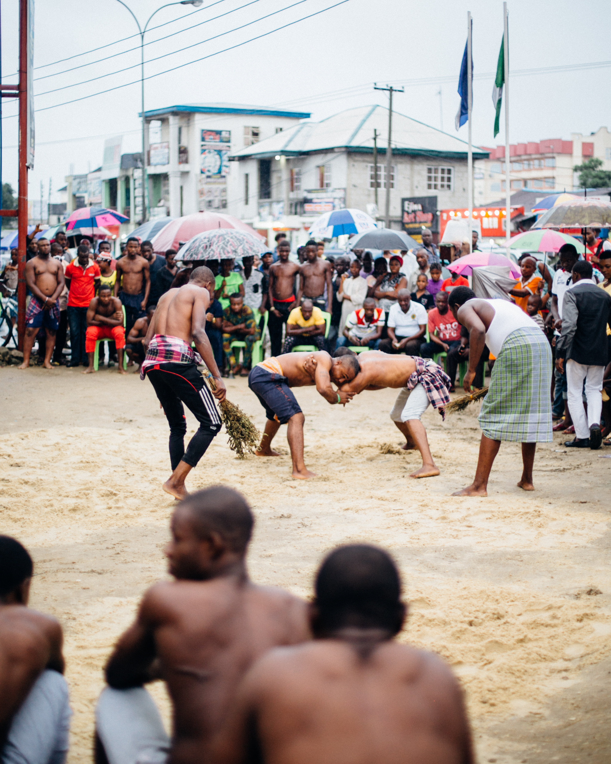 Wrestlers, Egelege Festival, Rumuola, Port Harcourt