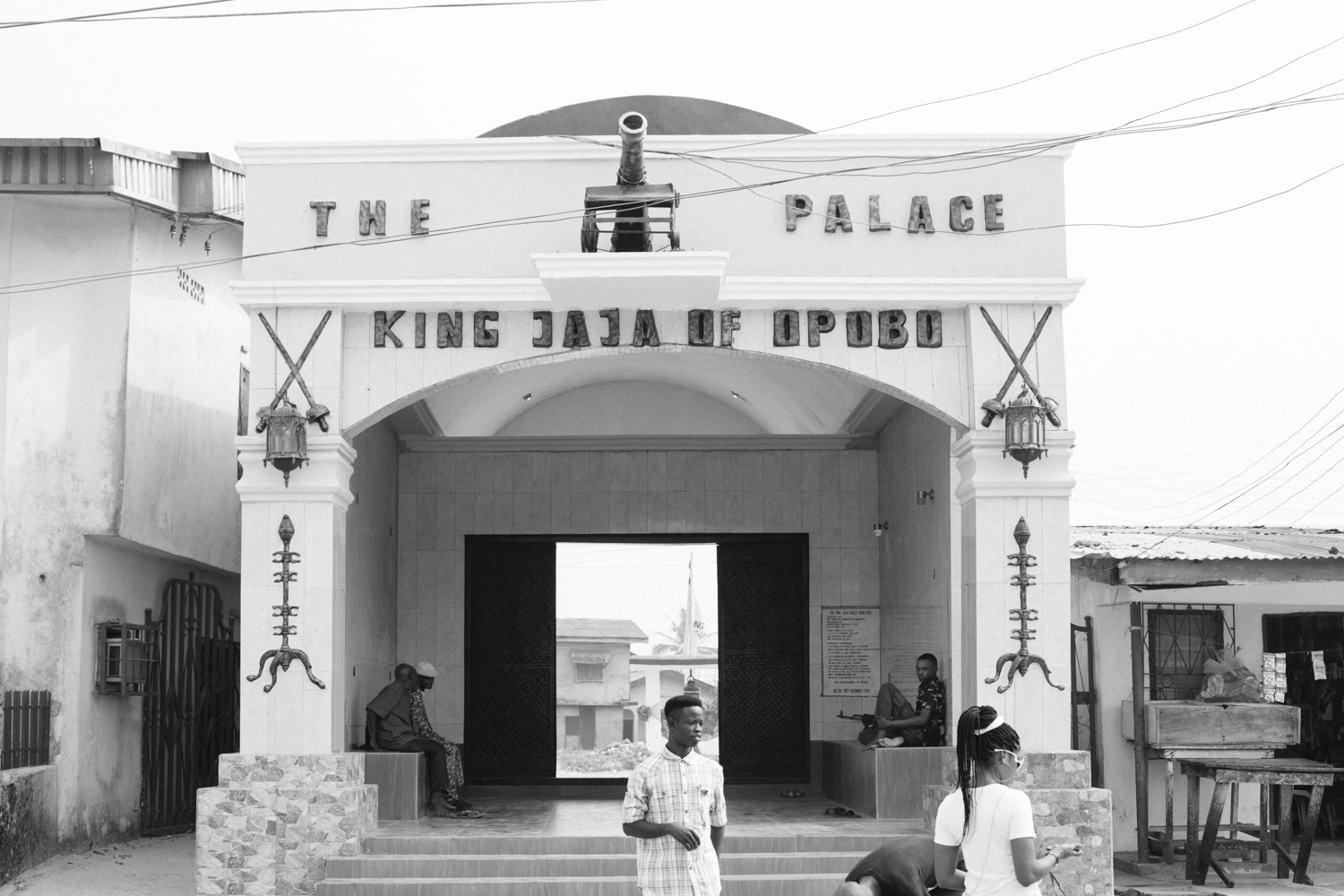 Entrance to the palace of King Jaja, Opobo