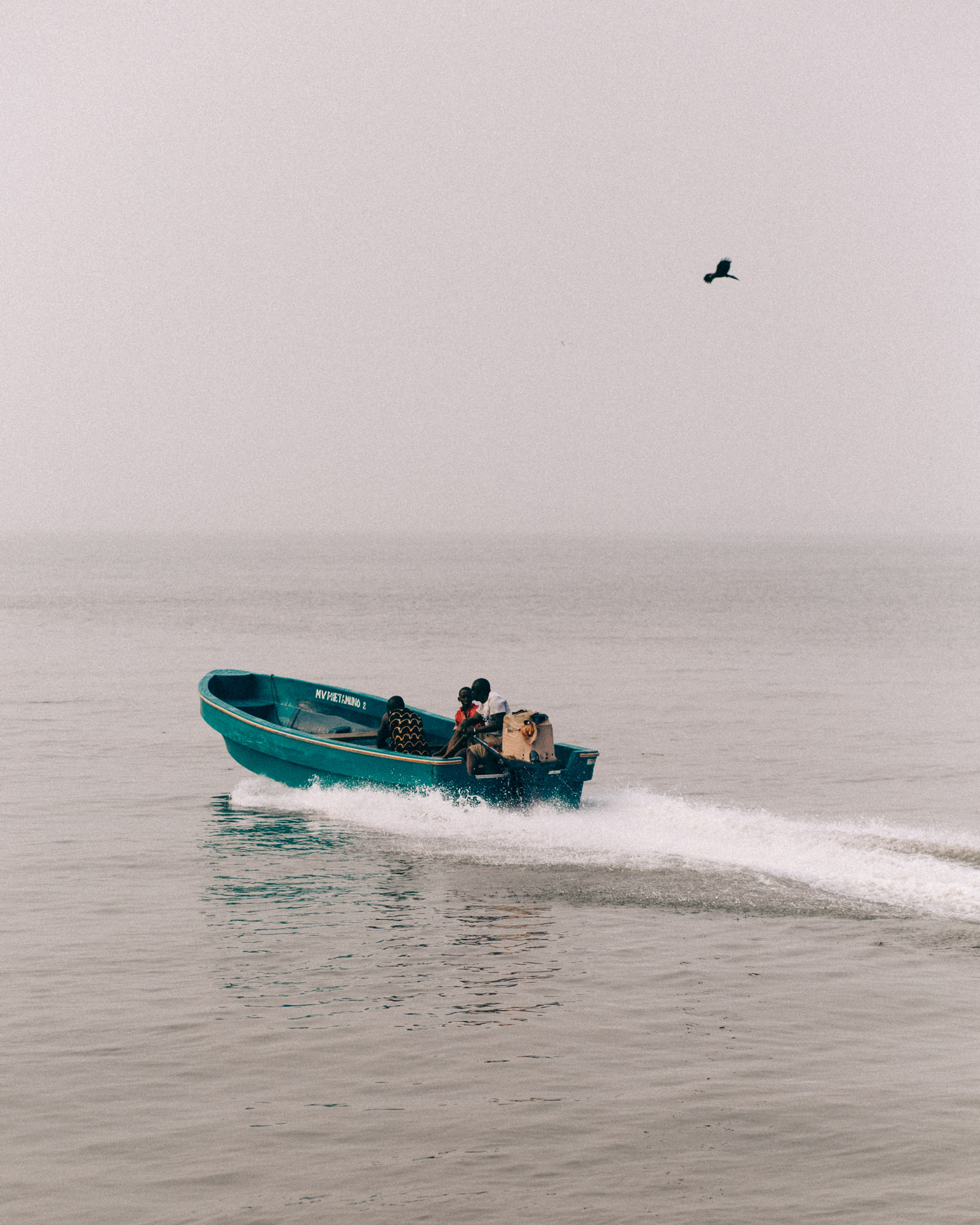 Speed Boat with passengers leaving Opobo