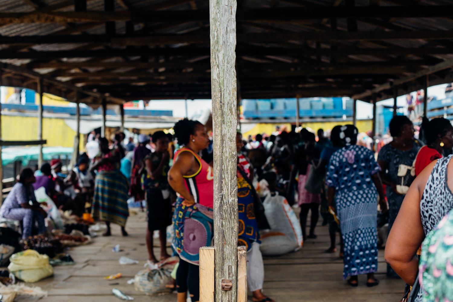 Floating market in Koko, Niger Delta