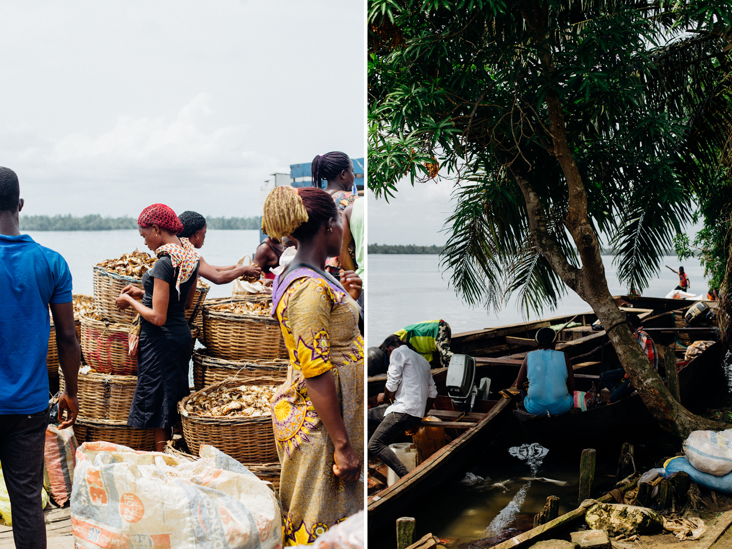 People at the market in Koko, Niger Delta