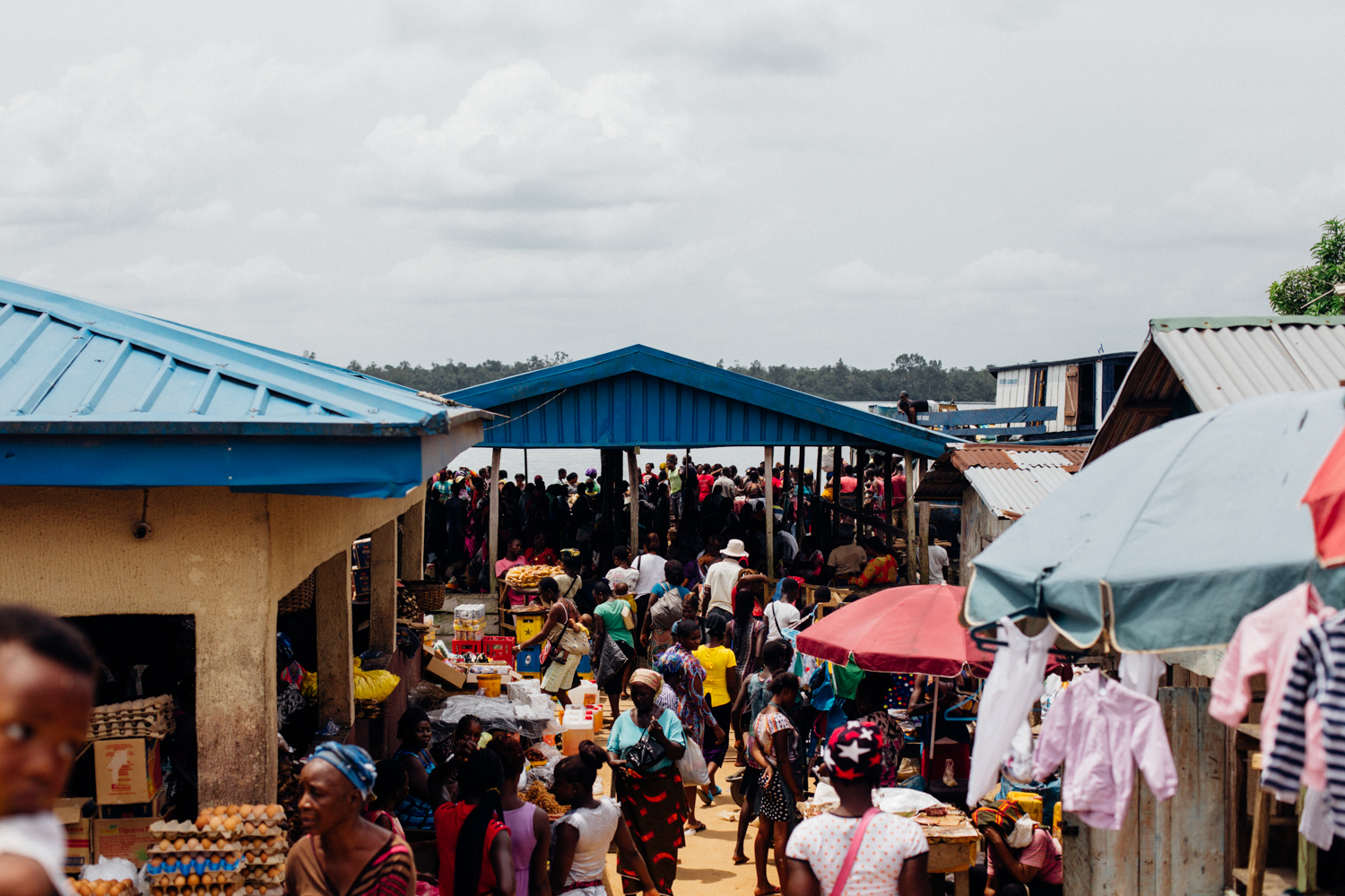 Floating market in Koko