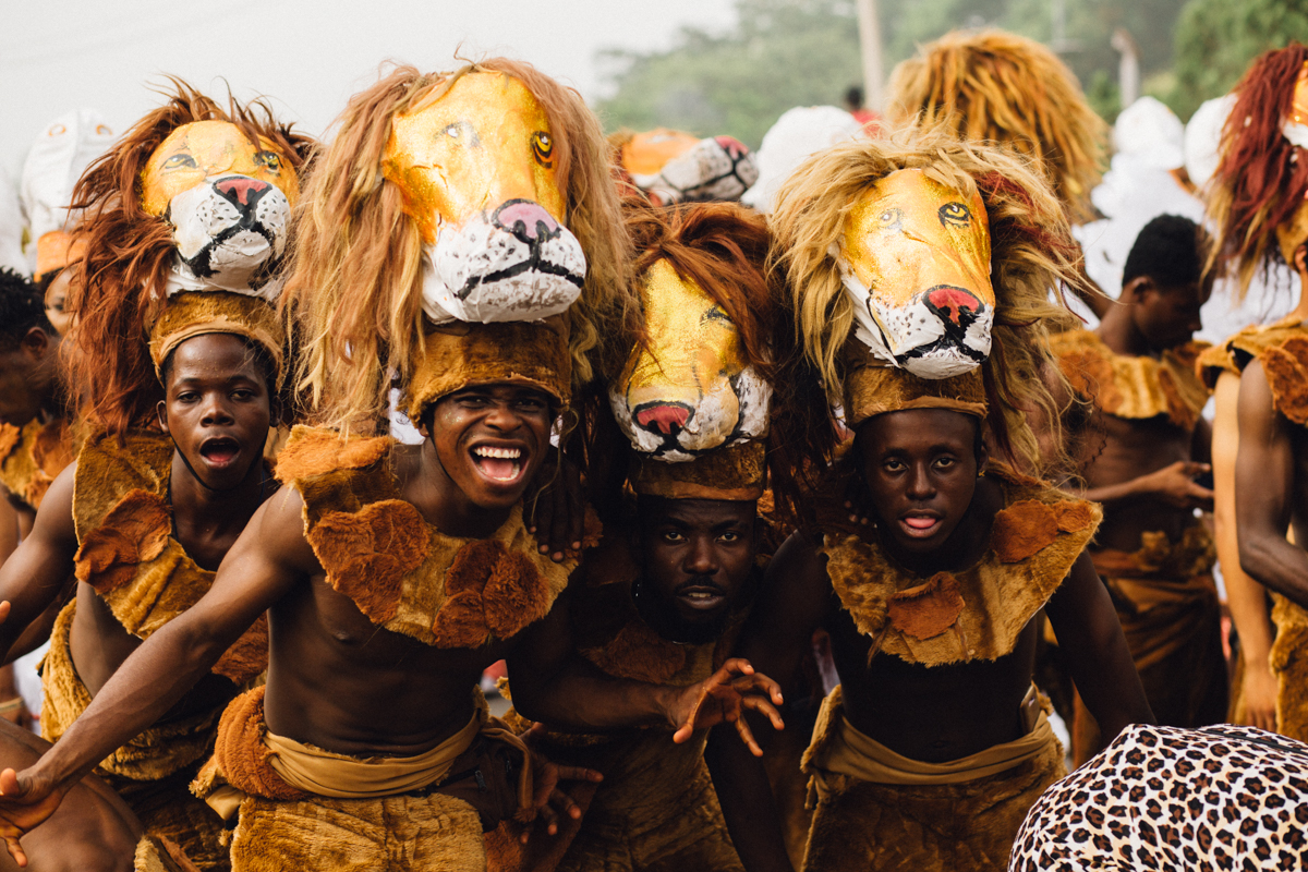 Portrait Lions Calabar Christmas Carnival 2017