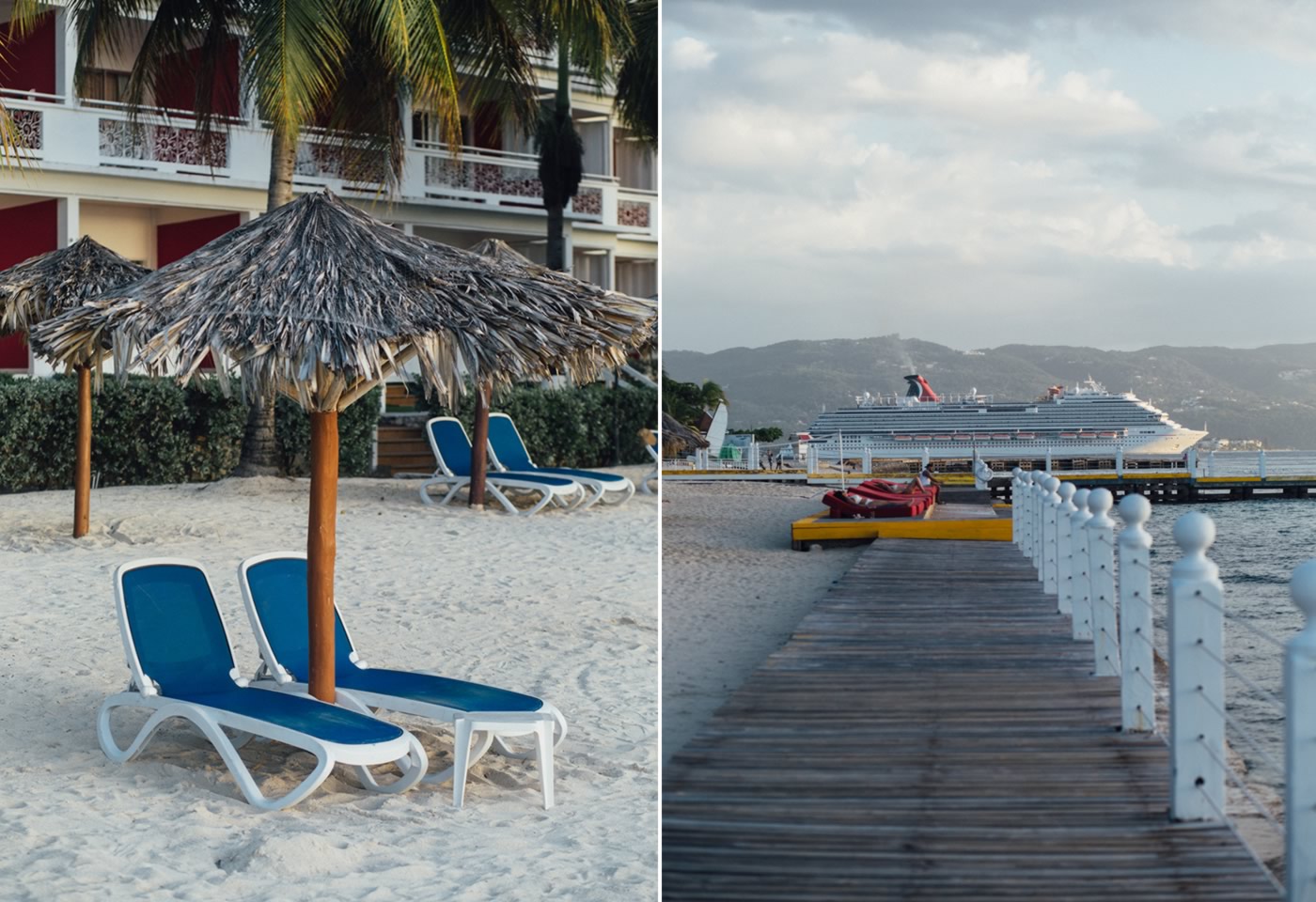 Royal Decameron Montego Bay and a Cruise Liner